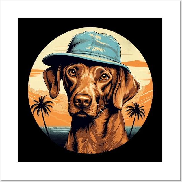 Dodger Dog Beach Vacation Wall Art by origato